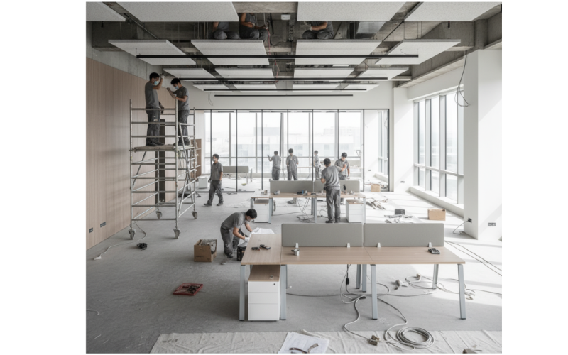 Office Turnkey Interior Progress